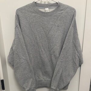 ALO Yoga Light Gray Crewneck Sweater